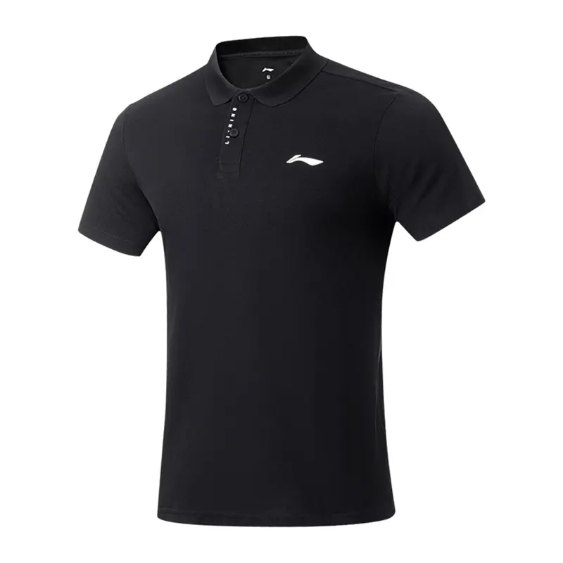 Li Ning Fitness Series Polo Shirt Men's Black