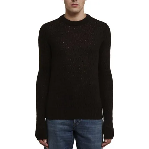 Bottega Veneta Sweaters Men's Dark Chestnut Crew Neck Moderate Other