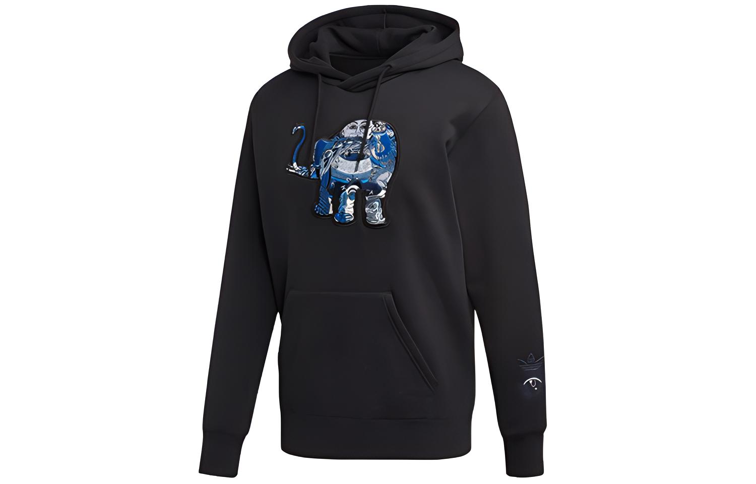 Мужские худи adidas originals Gallery Hoodie (черное) — фото 1
