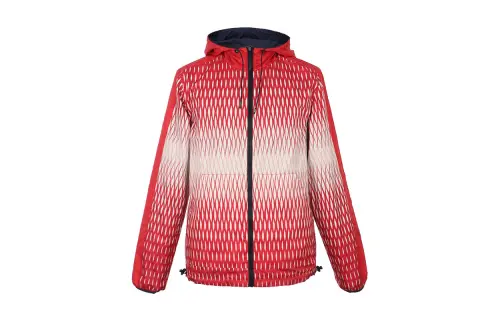 KENZO Jackets Men's Dark Blue Red Hooded Moderate Other