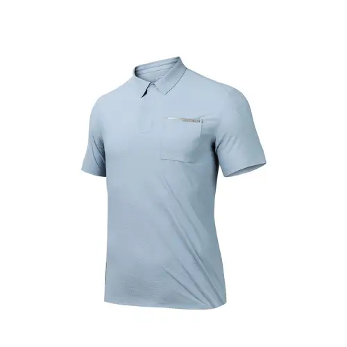 Anta Variety Training Collection Polo Shirt Men's Light Smoke Gray