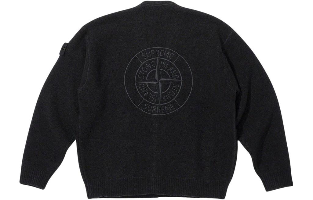 Кардиган Supreme x STONE ISLAND FW23 (черный)