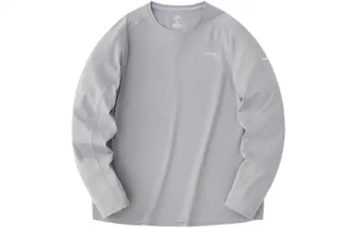 ANTA Running Collection Knitwear Men's Pigeon Gray Crew Neck Moderate Other