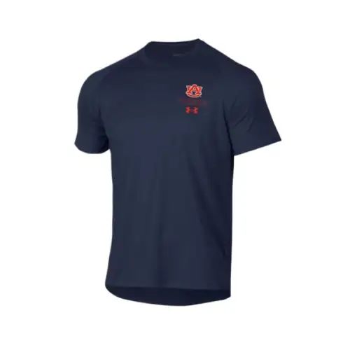 Under Armour TechCollegiate T Shirt Men's Navy Blue