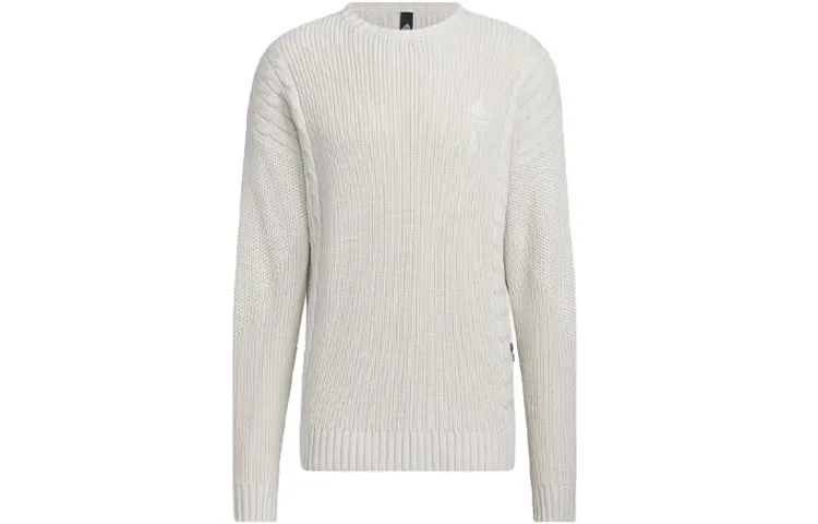 Adidas Knitwear Men's Track Gray Crew Neck Moderate Base Layer