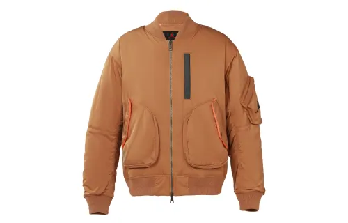 Jordan Jackets Men's Dutch Orange Baseball Collar Thickened Pilot