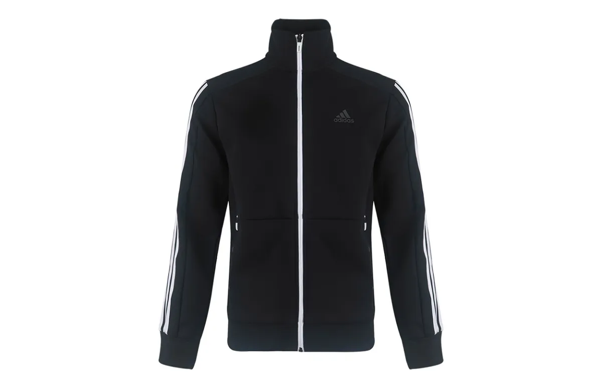 Adidas Jackets Men's Black Stand Collar Moderate Other