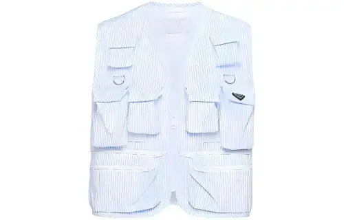 Prada striped cotton vest