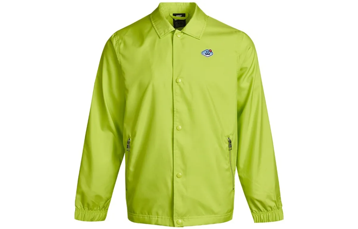 Nike Jackets Men's Green Lapel Moderate Other