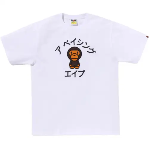 A BATHING APE Japanese fashionable cartoon T-shirt for men and women