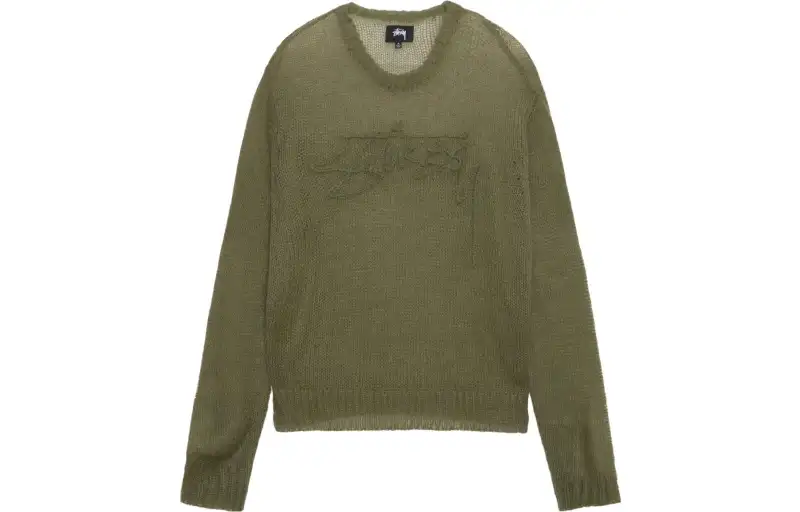 Stussy Loose Knit Logo Sweater