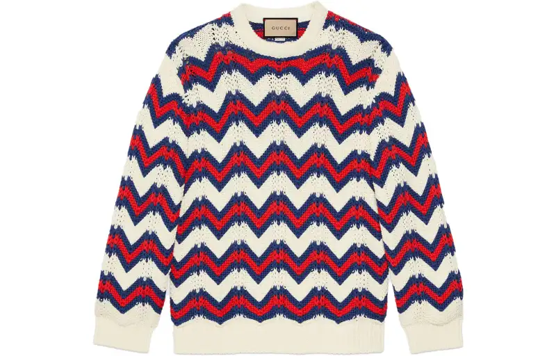 GUCCI Sweaters Men's Multicolor Crew Neck Moderate Other
