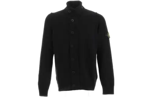 STONE ISLAND Logo-patch Button-up Cardigan