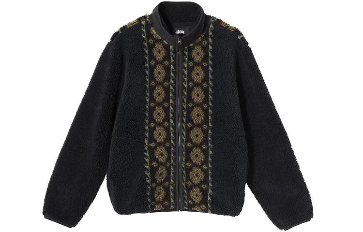 Stussy Lima Jacquard Sherpa Jacket