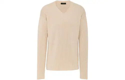 PRADA V-neck Ribbed Jumper