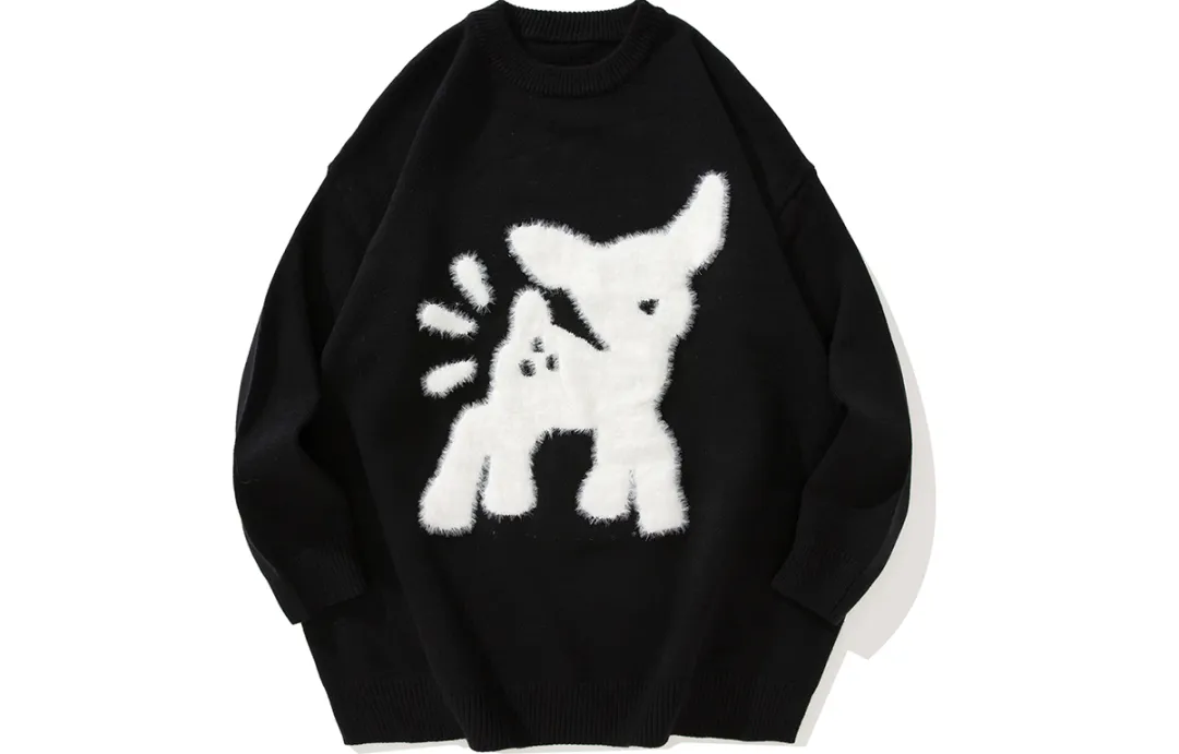 MPUX Creative Deer Casual Unisex Sweater
