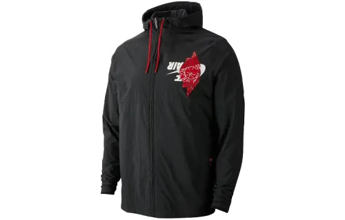 Jordan Jackets Men's Black Hooded Moderate Other