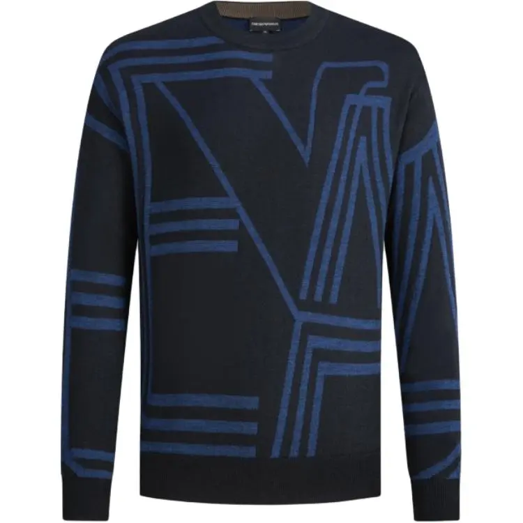 EMPORIO ARMANI Sweater Men's Navy Blue
