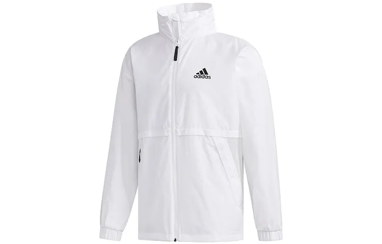 Adidas Jackets Men's White Hooded Moderate Other