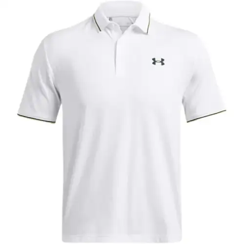 Under Armour Playoff 3.0 Polo Shirt Men's White/Vintage Green/Forest Green