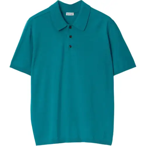 Burberry Polo Shirt Men's Kingfisher Color