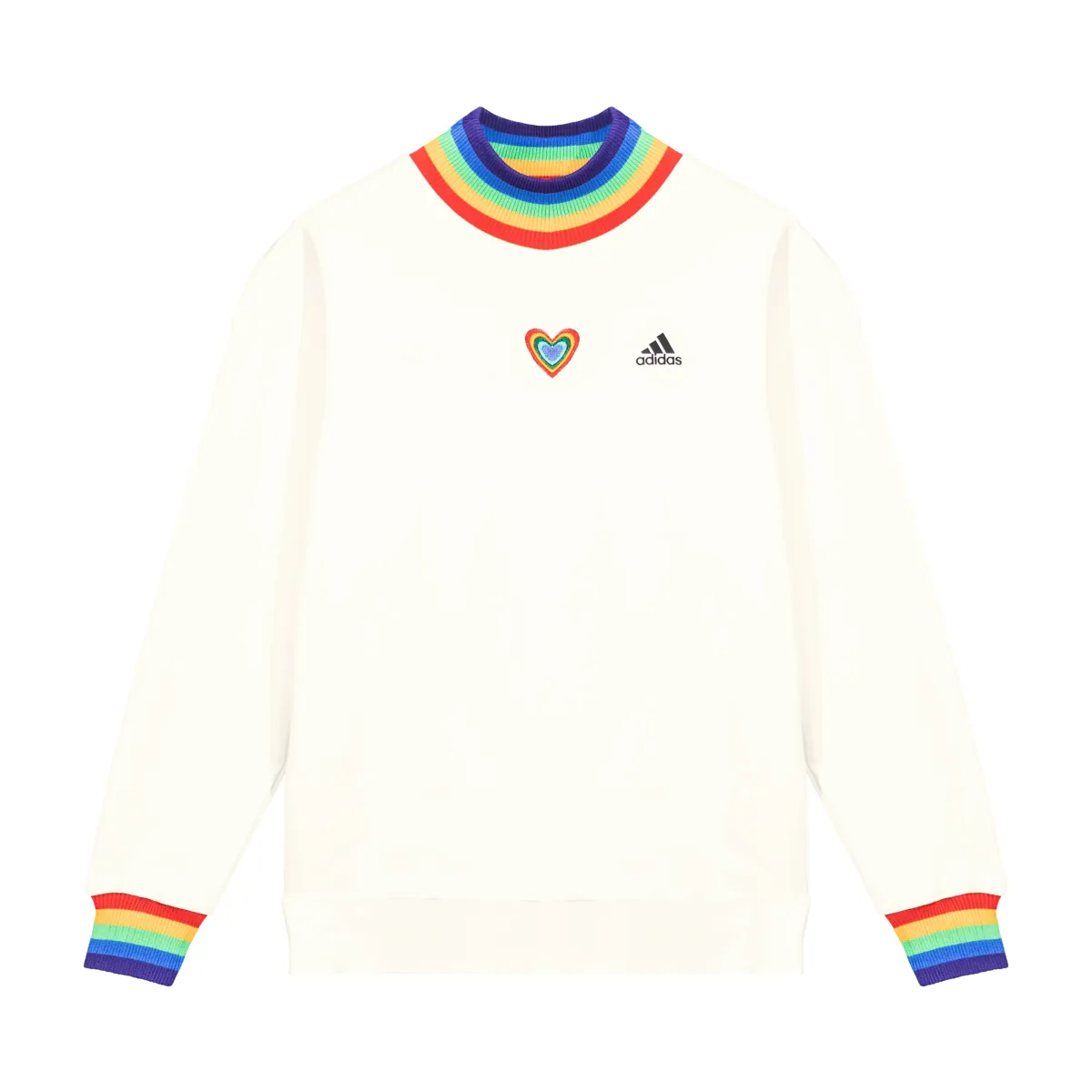 Adidas Sweatshirts Unisex White Crew Neck Moderate Other