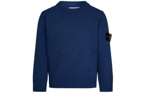 STONE ISLAND Sweaters Men's Marine Blue Crew Neck Moderate Other