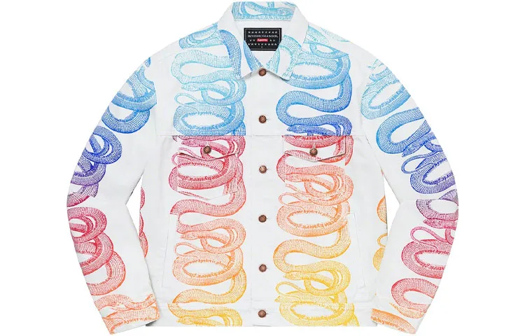 Supreme X Hysteric Glamour Snake Denim Trucker Jacket