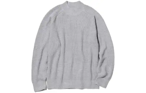 UNIQLO Sweaters Unisex Gray Half Turtleneck Moderate Other