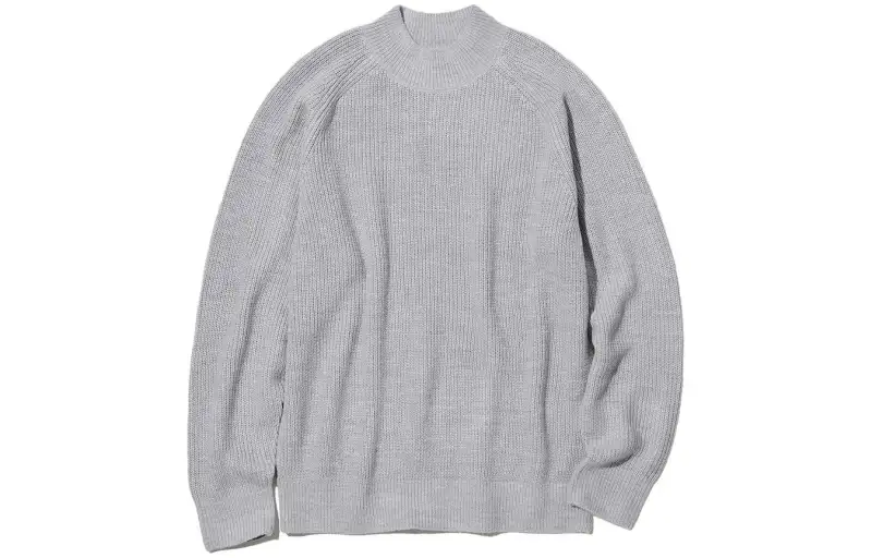 UNIQLO Sweaters Unisex Gray Half Turtleneck Moderate Other