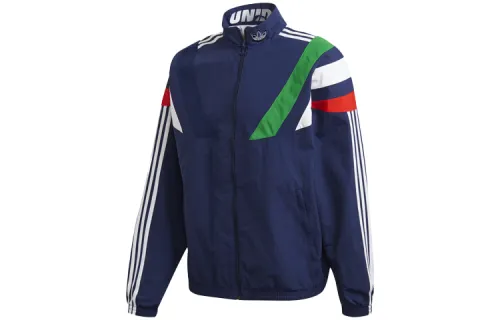 Adidas Originals Jackets Men's Dark Blue Stand Collar Moderate Other