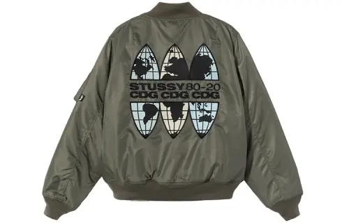 Stussy X Comme Des Garçons MA 1 Jacket