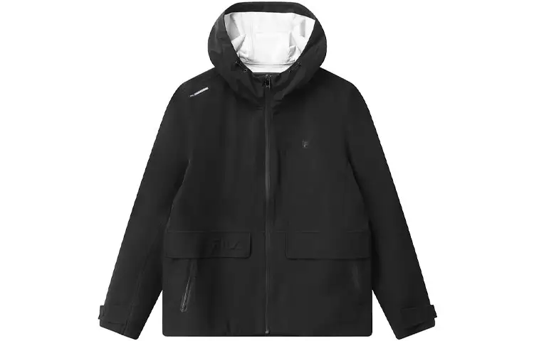 FILA Jackets Men's Black Hooded Moderate Other