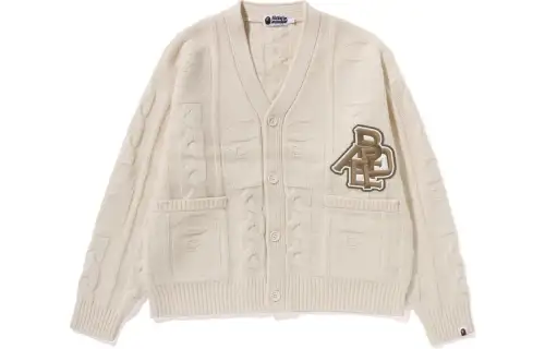 A BATHING APE Knitwear Men's V Neck Moderate Cardigan