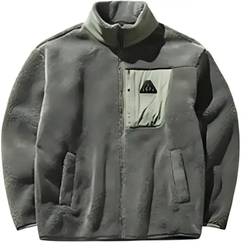 Anta Fleece Clothing Men's Bronze/Forest Green
