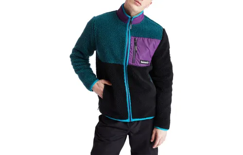 Timberland Jackets Men's Black Blue Stand Collar Thickened Other