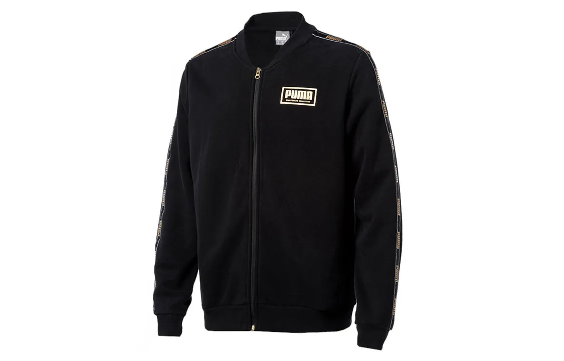 PUMA Jackets Men's Black Baseball Collar Moderate Other