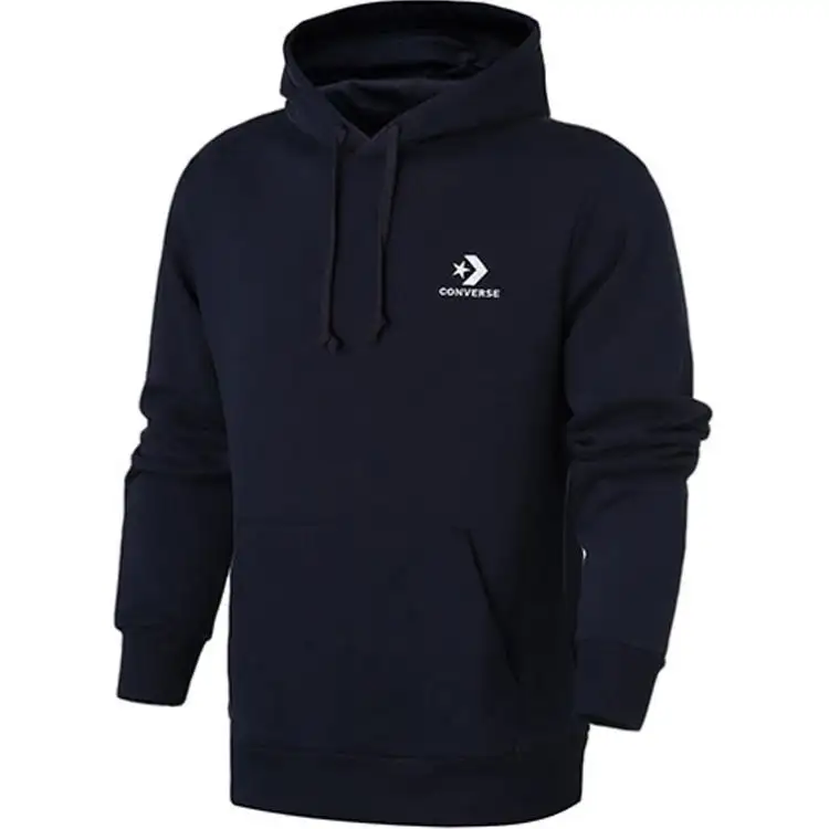 Converse Star Chevron EMB PO Sweatshirt Men's Navy Blue