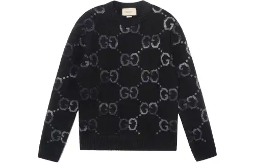 GUCCI Gg Jacquard Crewneck Jumper