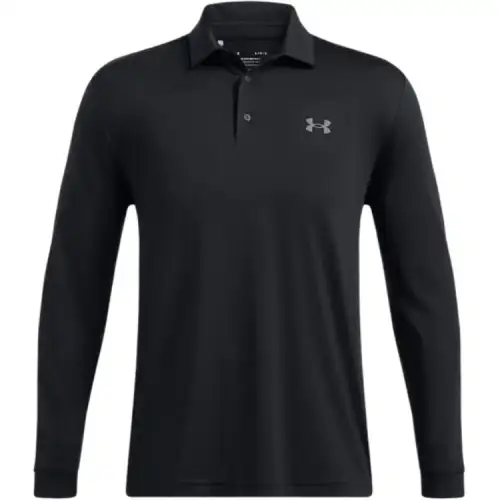 Under Armour Playoff Polo Shirt Men's Black Castle Stone