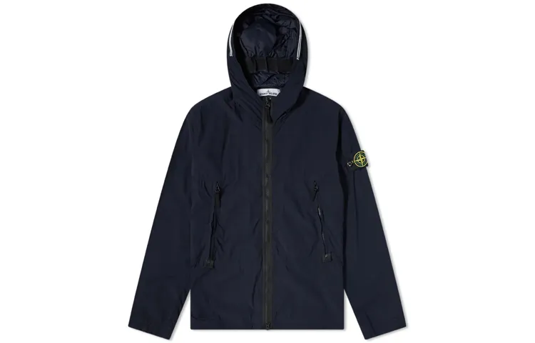 STONE ISLAND Jackets Men's Blue Hooded (Detachable) Moderate Other
