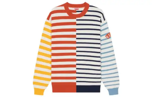 Kenzo logo-print striped sweatshirt