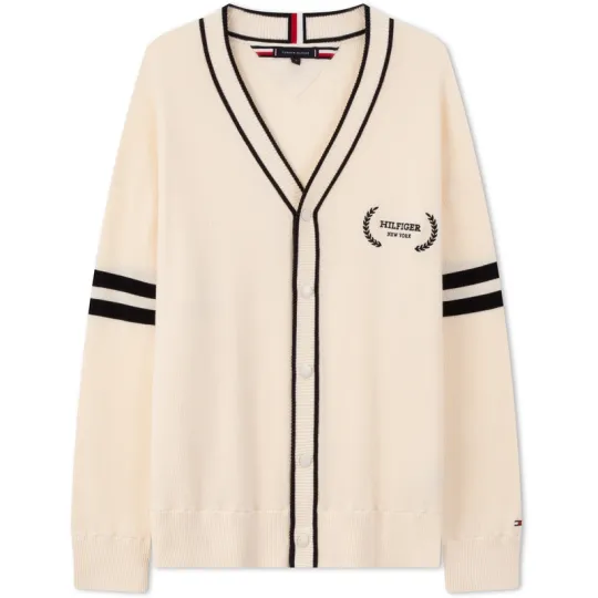 Tommy Hilfiger Knitwear Unisex V Neck Moderate Cardigan