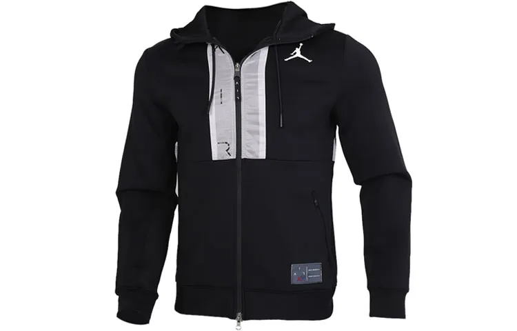 Jordan Jackets Men's Black Hooded Moderate Other