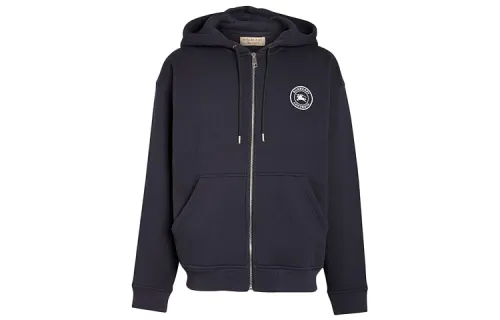 Burberry Jackets Men's Dark Blue Hooded Moderate Other