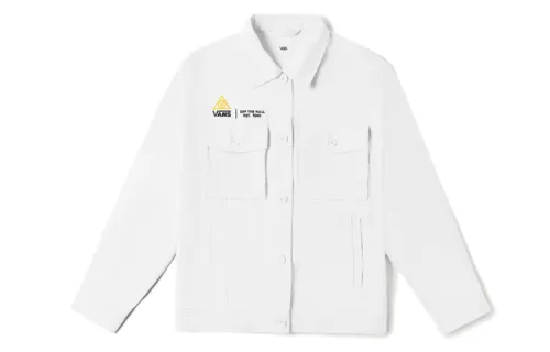Vans Jackets Unisex Ecru V Neck Moderate Workwear