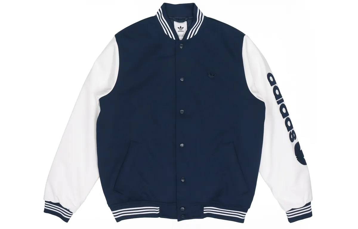 Adidas Originals Jackets Men's Blue Baseball Collar Moderate Other