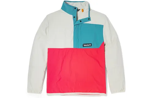 Timberland Jackets Men's Pink White Multicolor Stand Collar Moderate Other