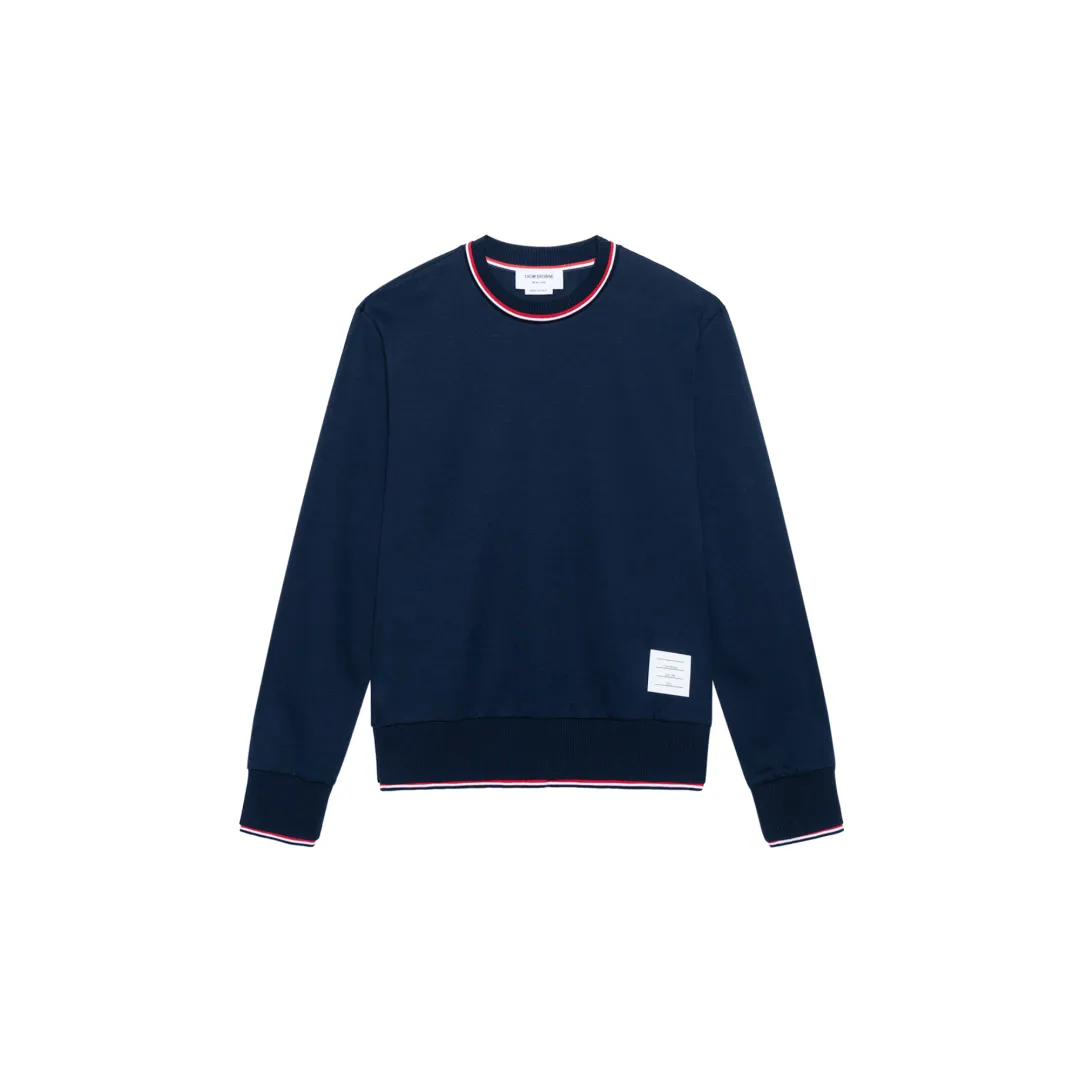 THOM BROWNE Long-Sleeved Crewneck Sweater