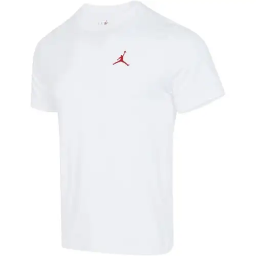 Jordan T Shirts Men's White Crew Neck Moderate Straight Fit